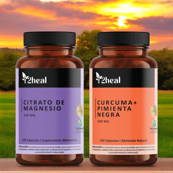 Pack Citrato Magnesio + Cúrcuma y Pimienta Negra